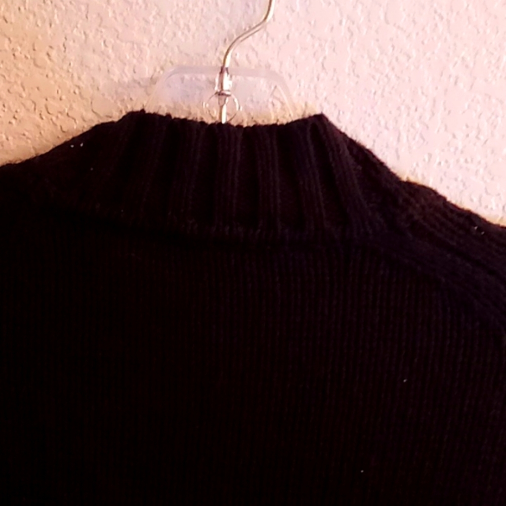 NEW ANN TAYLOR Winter Fall Office Career Minimalist Goth Size S Black Color B42 - Picture 5 of 12